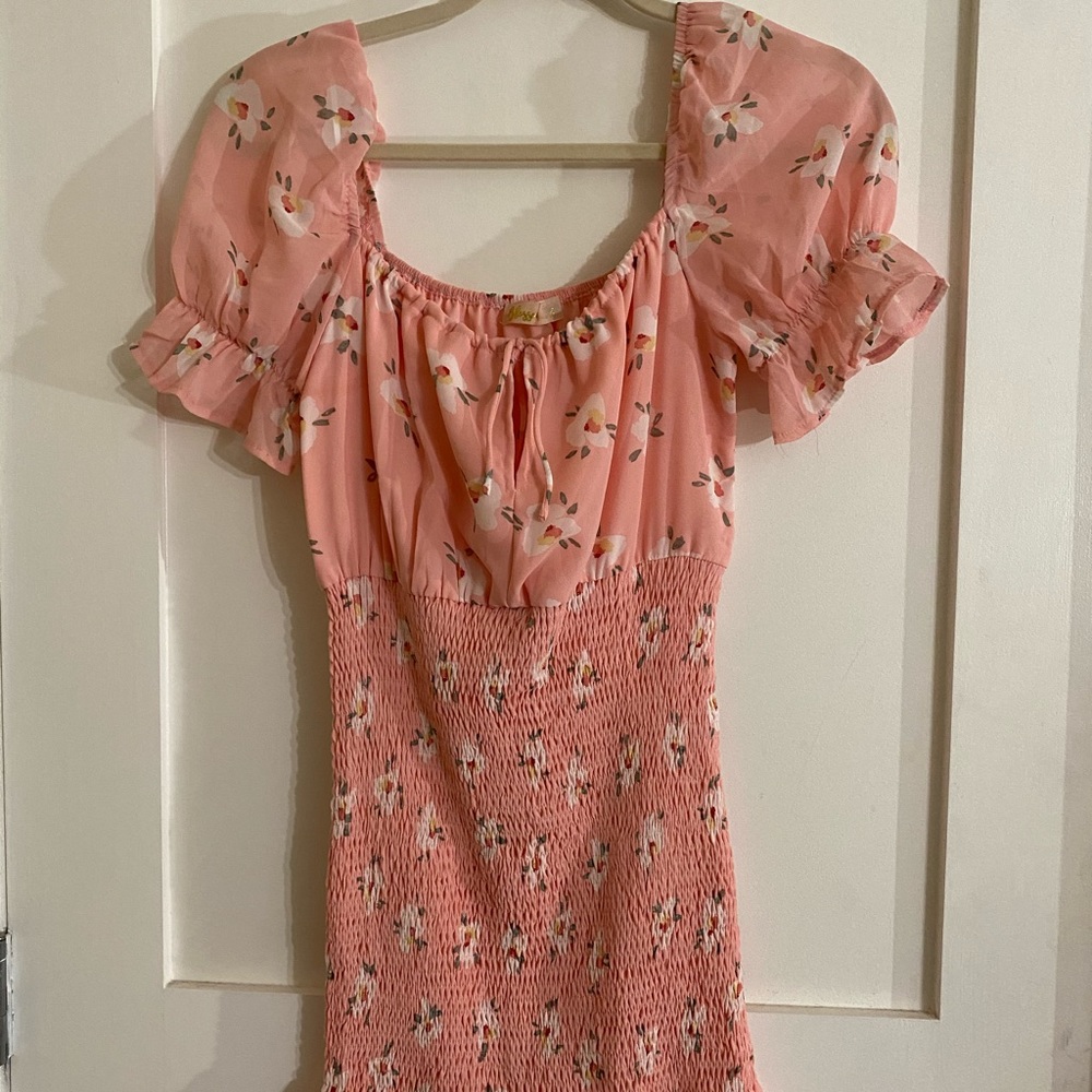 Born And Raised Shirred Mini Dress - Picture 5 of 6